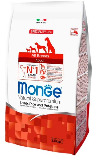 Сухой корм НА РАЗВЕС Monge Dog Mini Adult Lamb/Rice 100г. Для взрослых собак мини пород с ягненком и рисом