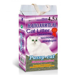 Наполнитель Pussy-cat комкующийся, 4,5л
