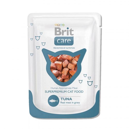 Влажный корм Brit Care для кошек с тунцом Tuna, 80 г/24шт