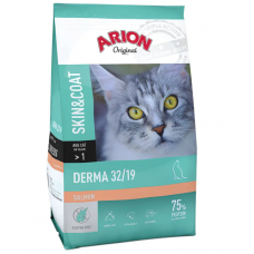 Сухой корм Arion Original DERMA безглютеновый для кошек 7,5 кг (здоровая кожа, шерсть; вывод шерсти)