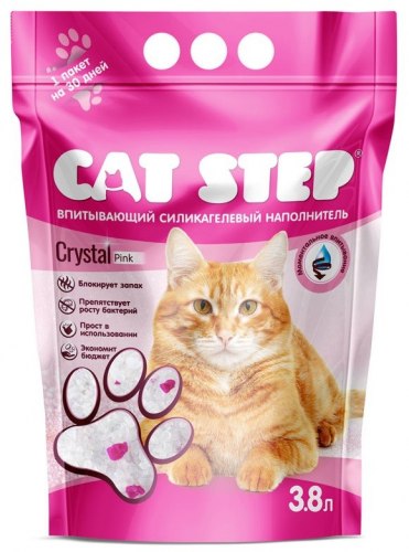 Наполнитель Cat Step Crystal Pink 3.8л