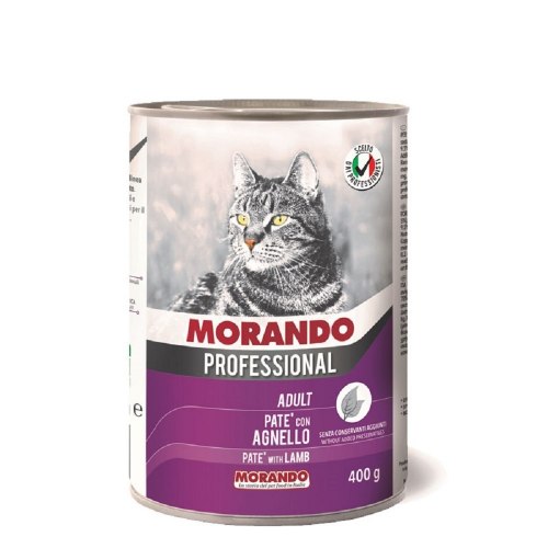 Паштет Morando Professional для кошек с ягненком, 400г