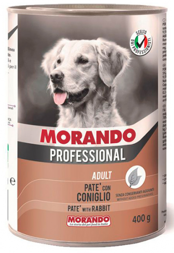 Паштет Morando Professional для собак кролик, 400г