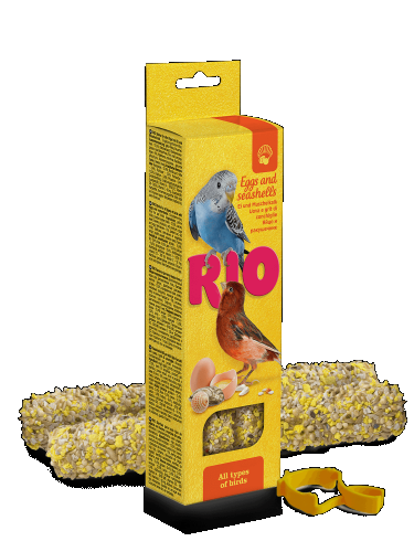 Палочки RIO для всех видов птиц с яйцом и ракушечником,2*40г
