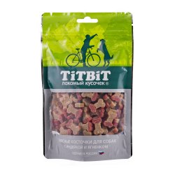 Косточки TiTBiT мясные для собак с индейкой и ягненком, 145г
