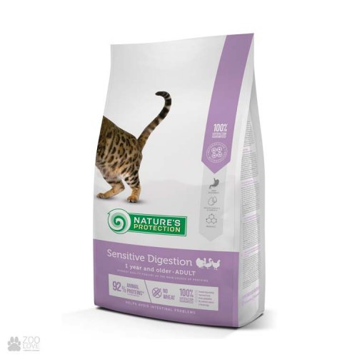 Сухой корм Natures Protection Sensitive Digestion для кошек с чувствительным пищеварением 7 кг
