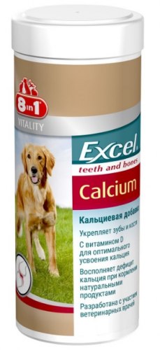 Кальциевая добавка 8 in 1 Exsel Calcium, для собак