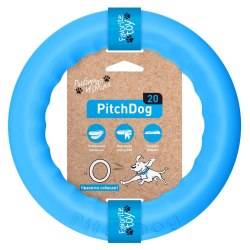Игрушка PitchDog кольцо для апортировки,диаметр 20см,голубой
