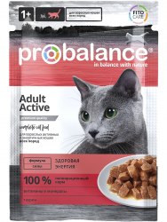 Консерва ProBalance Active для активных и энергичных кошек с курицей, 85 г