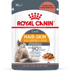 Влажный корм Royal Canin HAIR & SKIN in GRAVY 85 г/1 шт