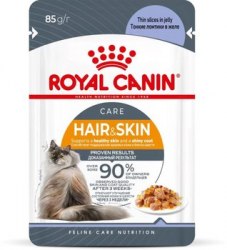Влажный корм Royal Canin HAIR & SKIN in JELLY 85г/1 шт