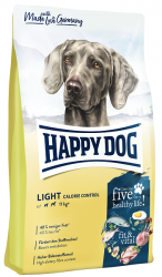 Сухой корм Happy Dog Light Calorie Control 25/7 (птица, лосось, рыба, ягненок, мидии) 12кг