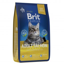 Сухой корм НА РАЗВЕС Brit Premium Adult Salmon. Для взрослых кошек с лососем 1кг
