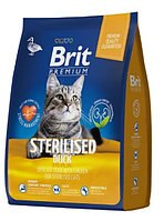 Сухой корм НА РАЗВЕС Brit Premium Cat Sterilised Duck&Chiken. Для взрослых стерилизованных кошек с уткой и курицей, 1кг