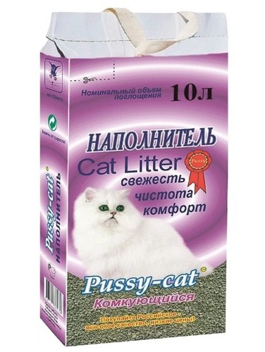 Наполнитель Pussy-cat комкующийся 10 л