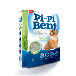 Наполнитель PiPiBent Deluxe Fresh Grass, бентонит, 5 кг