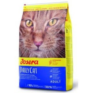 Сухой корм Josera DailyCat (Adult 33/16) беззерновой корм для взрослых кошек с чуствительным пищеварением, страдающих пищевой непереносимостью зерновых культур, на основе мяса домашней птицы с бататом 10 кг