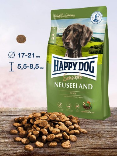 Сухой корм Happy Dog Sensible Neuseeland 21/12 (ягненок и рис) 12.5 кг
