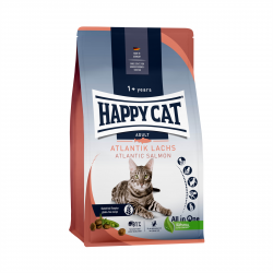 Сухой корм Happy Cat Culinary Atlantik-Lachs 33/15 для взрослых кошек с нежным лососем, горошком и розмарином, 10 кг