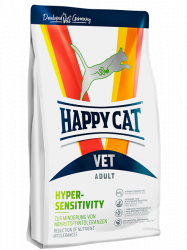 Сухой корм Happy Cat Vet VET Hypersensitivity Adult 33,5/16 Для кошек с пищевой аллергией 1 кг