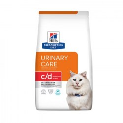 Сухой корм Hills c/d Multicare Urinary Stress. Для поддержания здоровья мочевыводящих путей у кошек, а также для борьбы со стрессом (рыба) 1,5 кг