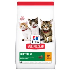 Сухой корм Hills Для котят, с курицей. Рекомендуется: Котята после отъема от матери до 1 года и беременные или кормящие кошки, 3 кг