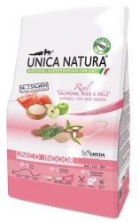 Сухой корм Unica Natura Indoor д/кош.лос.,рис,ябл. 1,5 кг