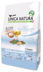 Сухой корм Unica Natura Outdoor д/кош.треск,рис,банан 1,5 кг