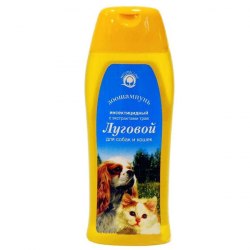Зоошампунь инспектицидный Луговой +AB3 для собак и кошек, ромашка, календула, мать-и-мачеха 270 мл