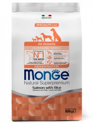 Сухой корм Monge Dog Speciality Line Monoprotein Puppy&Junior корм для щенков всех пород, из лосося с рисом 12 кг