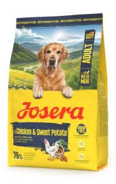 Сухой корм Josera Chicken&Sweet Potato (Adult Medium/Maxi25/17) беззерновой корм для взрослых собак всех пород с пищевой аллергией на злаки (домашняя птица и картофель) (Прежний Nature Energetic)