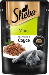 Влажный корм Sheba для взрослых кошек Ломтики в соусе Утка, 75г