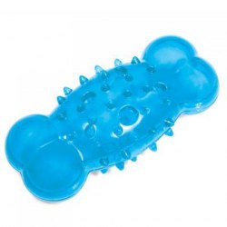 Игрушка из термопластичной резины Triol "Косточка шипованная с отверстиями", размер 135 мм