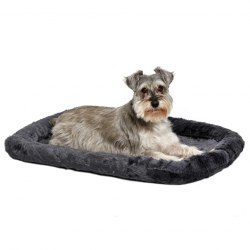 Лежанка MidWest Pet Bed для собаки кошек меховая 61*46см, серая