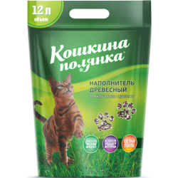 Наполнитель "Кошкина Полянка" древесный 12 л