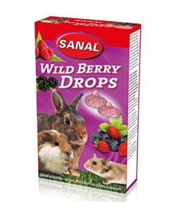 Витаминное лакомство Sanal WILD BERRY DROPS лесные ягоды для всех грызунов 45 г