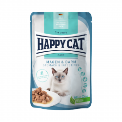 Влажный корм Happy Cat Magen&Darm уход за желудком и кишечником,кусочки в соусе 85 г