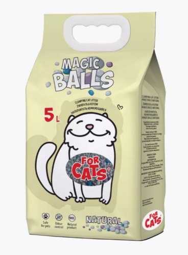 Наполнитель For CATS Magic Balls комкующийся натуральный 5л