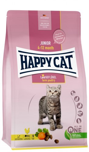 Сухой корм НА РАЗВЕС Happy Cat Junior Land-Geflügel 36/18,5 для котят (птица, без злаков) 10 кг