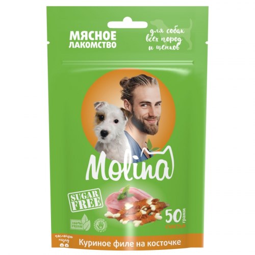 Лакомство Molina Куриное филе на косточке
