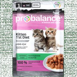Консерва ProBalance Kitten для котят с кроликом в желе 85 г