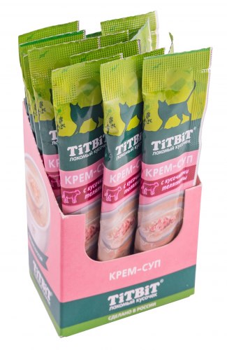 Крем-суп TiTBiT с кусочками телятины 10 г