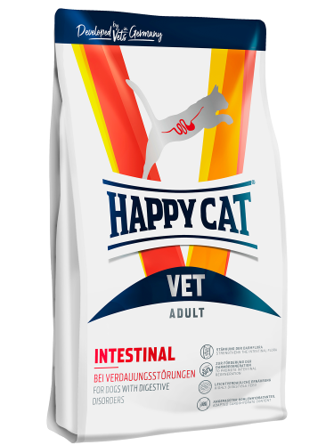 Сухой корм Heppy Cat VET Intestinal Adult: при заболевании ЖКТ 1кг