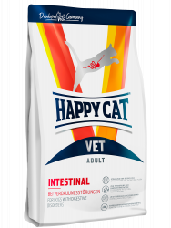 Сухой корм Heppy Cat VET Intestinal Adult: при заболевании ЖКТ 1кг