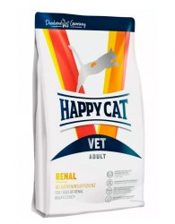 Сухой корм Happy Cat VET Renal Adult:Для кошек с хрон. поч. нед., гипертензией, нефритом 1 кг