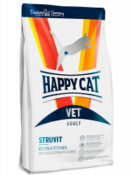 Сухой корм Happy Cat VET Struvit Adult: для кошек с мочекаменной болезнью (струвитного типа) 1 кг