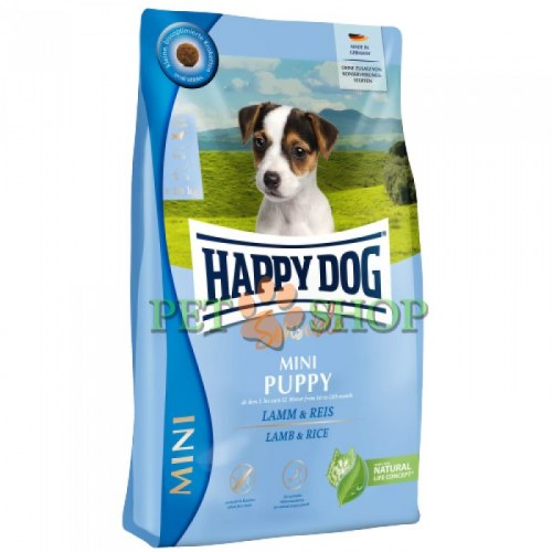 Сухой корм НА РАЗВЕС Happy Dog Mini Puppy Sensible: Ягненок и рис для щенков, 1 кг