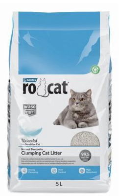Наполнитель RO-CAT комкующийся бетонитовый без аромата 5 л