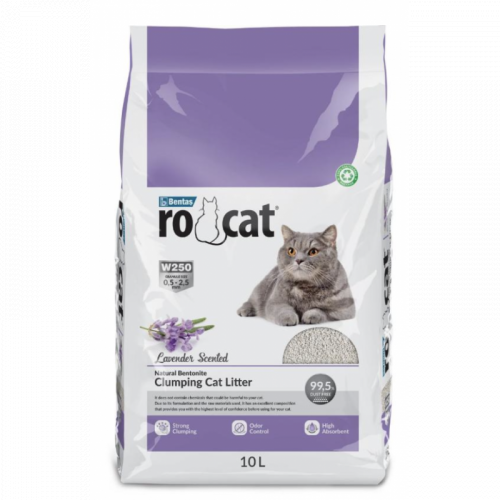 Наполнитель RO-CAT комкующийся бентонитовый Lavander , 5 л