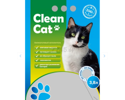 Наполнитель Clean Cat силикагелевый без запаха 3,8 л